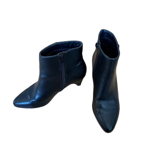 LOFT Black Leather Booties 7.5